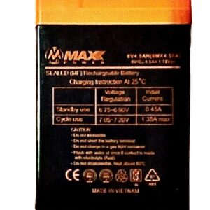 MAX POWER 6V 4,5Ah  мощная и компактная