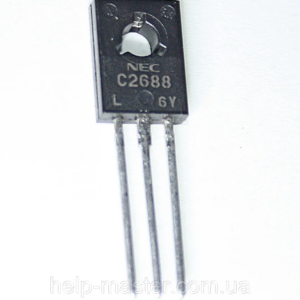 C2688  TO-126 SI-N 300V.0,2A. 10W. 80MHz